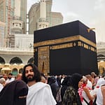 Koosha Azim in Mecca daytime next to Kabaa