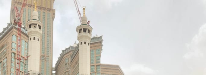 Koosha Azim in Mecca daytime next to Kabaa